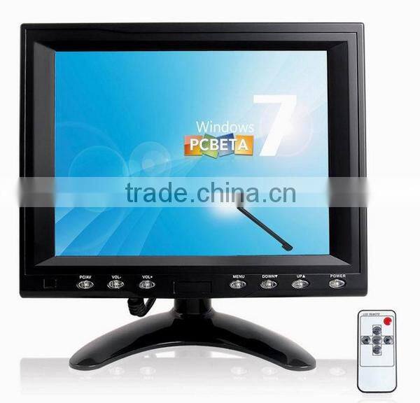 Plastic casing 8inch resistive touch screen LCD monitor
