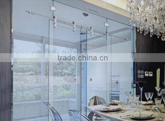 stainless steel sliding glass door glass clamp buckle