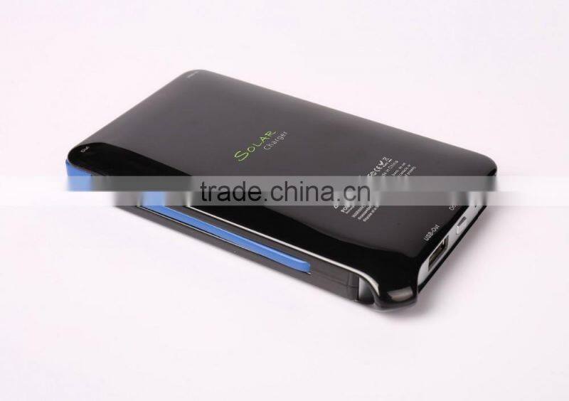 4000mAh Capacity Solar Power Bank with Two Types Output Ports for Most Devices