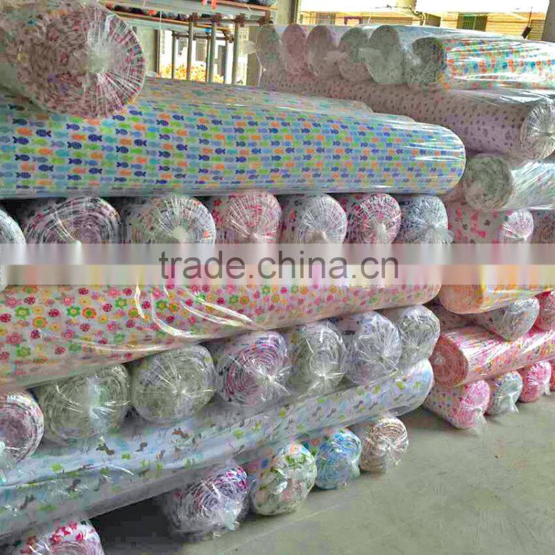 100% bamboo 100% spun polyester single jersey knitted fabric