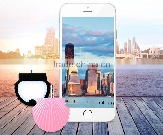 Best Design Non-slip Speech Recognition Led Selfie Flash Light Self-timer Lamp Mobile Phone Voice Control Switch Timer Led Light