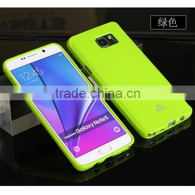 2016 High quality Newsets mercury Soft TPU Cellphone cover case for Samsung note 5 phone case