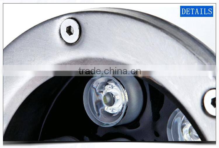 6w 24v LED Underwater Flood Light IP68 Waterproof Landscape Fountain Light Warm White