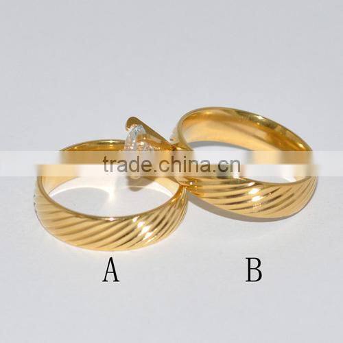 Latest Gold Stainless Steel Finger Ring Designs(BR20086)