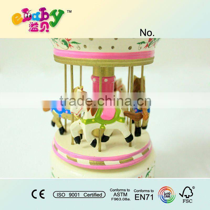 Wooden music box with pirate