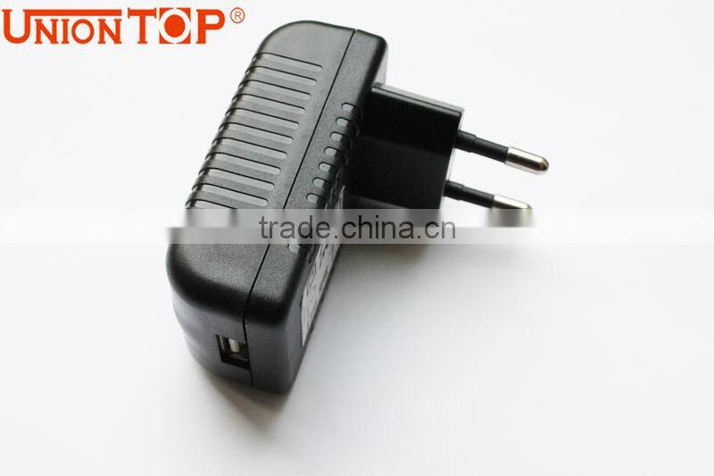 CE FCC LVD ROHS excellent single usb port 12v 1a power supply