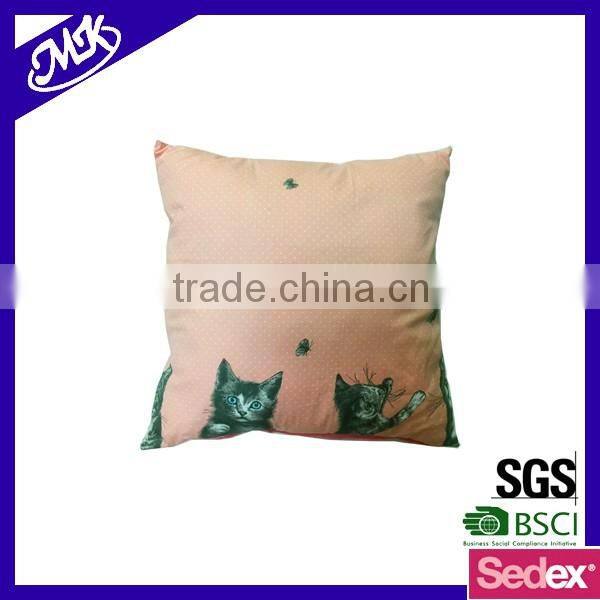 Square printed pillow custom cushion