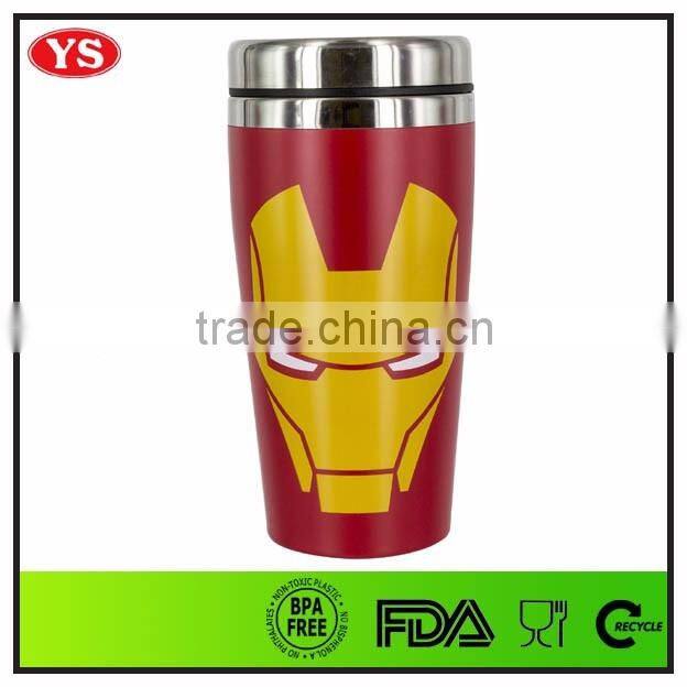 450ml reusable insulated custom wholesale acrylic thermal travel mug