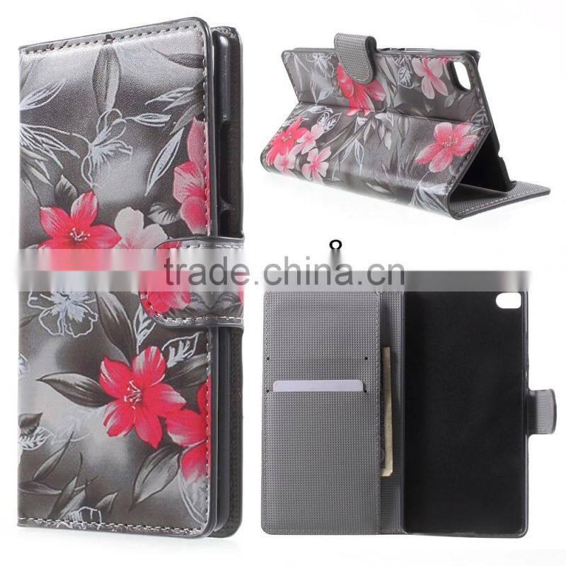 The series of restoring ancient ways Leather Cover for Huawei Ascend P8 with Card Slots,case for Huawei P8,case for Huawei P8