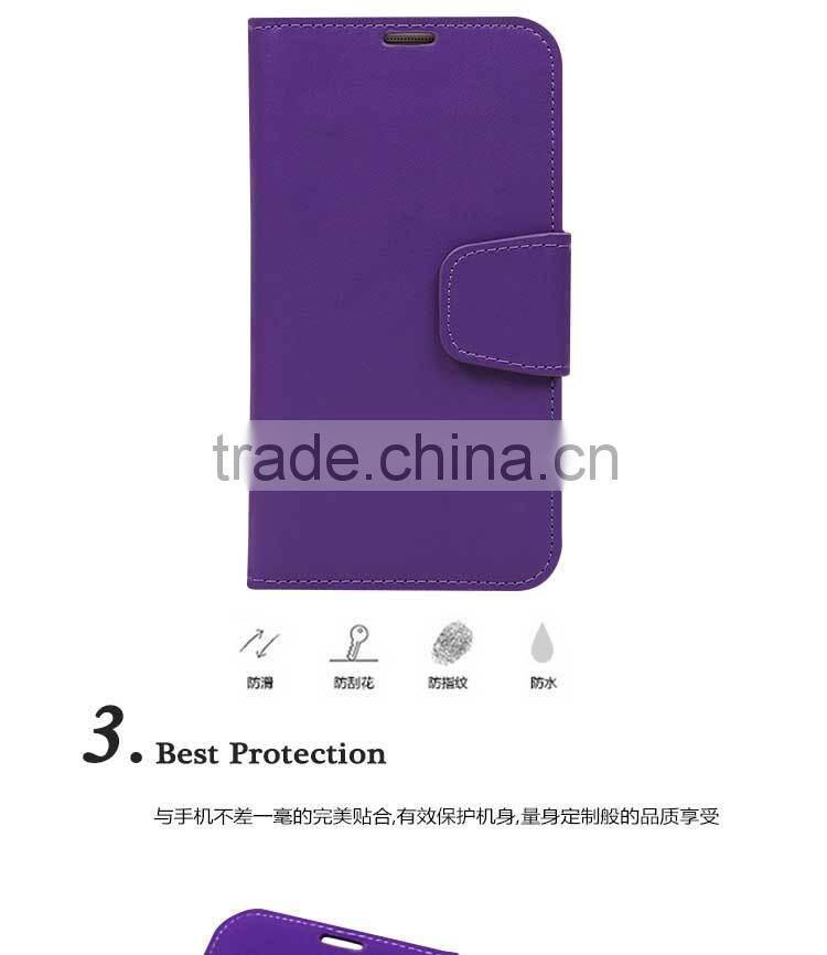 Factory directly Wholesale pu leather flip cover case for Apple Iphone 6