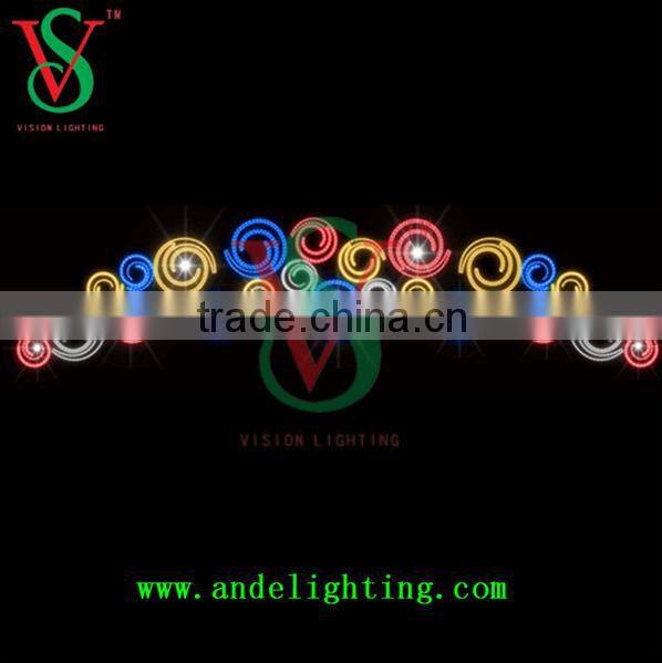 LED rope light Christmas 2D LED street pole motif light