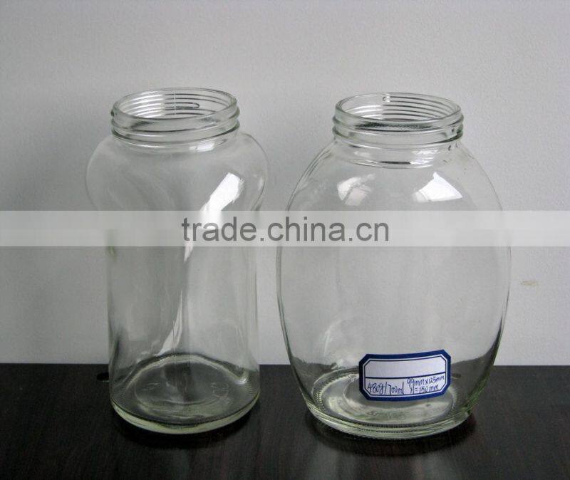 700ml special clear glass instant coffee jar