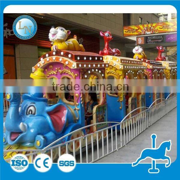 Hot sale Kids electric train ride!!!Amusement park train ride elephant train track ride for sale