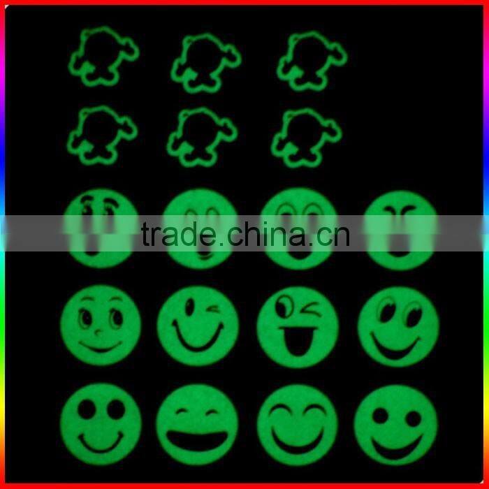 round glow in dark label, luminous adhesive stickers