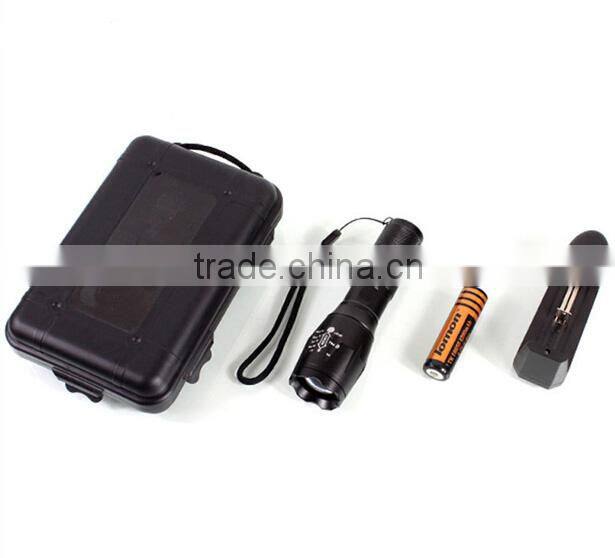 hunting zoom dimmer wide angle led flashlight