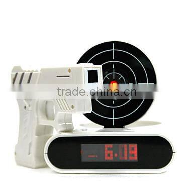 Novelty LED Digital Shooting Target Laser Alarm Clock
