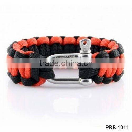 Wholesale Stainless steel Buckle Handmade Survival Bracelet PRB-1010