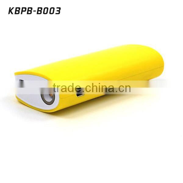 2016 Promotional LED torch light 5200mAh power bank for smartphone
