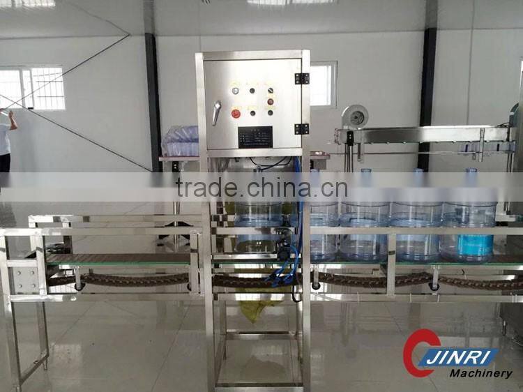 300BPH 5 gallon bottle mineral water full-auto Intenal and External brush washing 2 in 1 machine