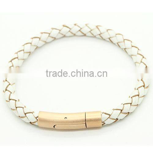 2016 trend men's leather bracelets beads