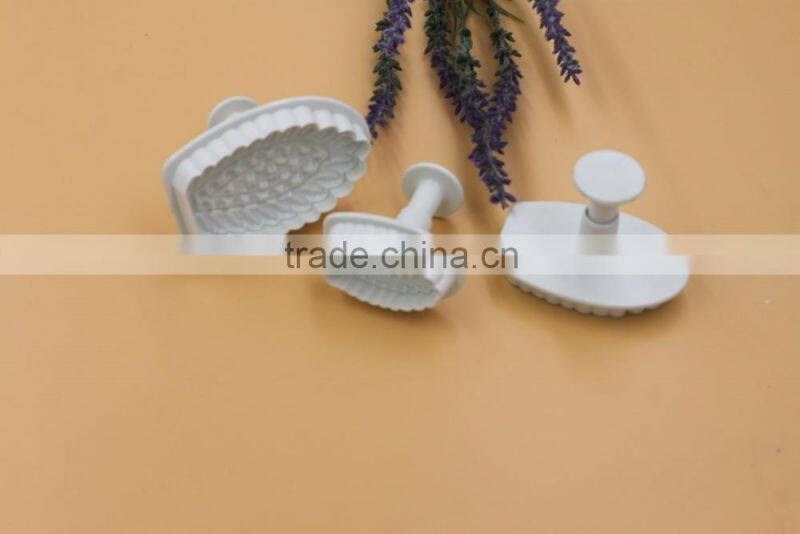 ZiNuo 3pcs fondant tools cake decorating honey leaf plunger cutter
