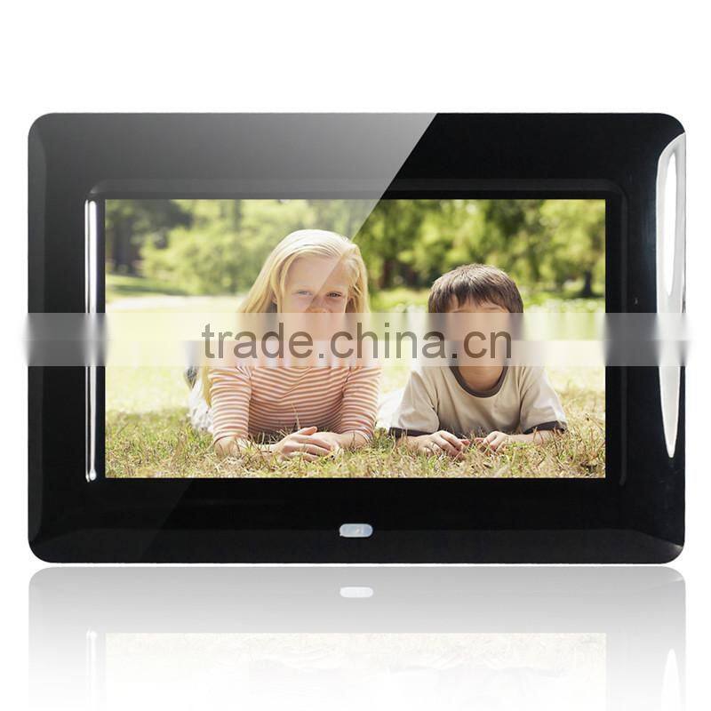 hot selling 7 inch photo frame with picture/video/music display, digital photo frame sex digital picture frame video free downlo