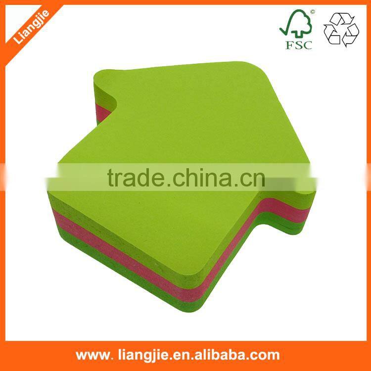Eco-friendly promotional neon and colorful sticky note pad customed office and school self-adhesive note pad