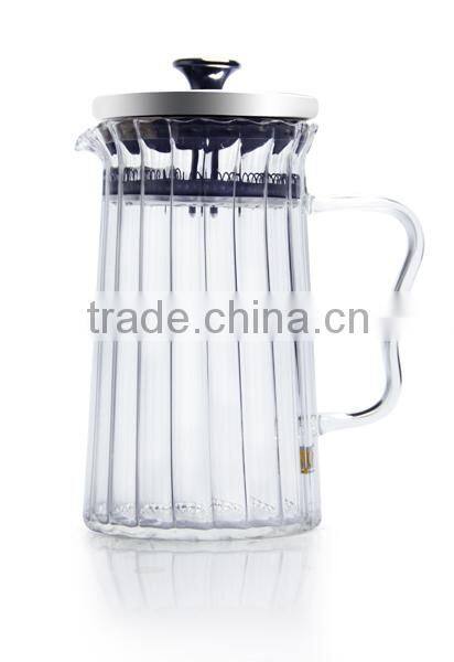 800ml Dancing leaf borosilicate glass teapot