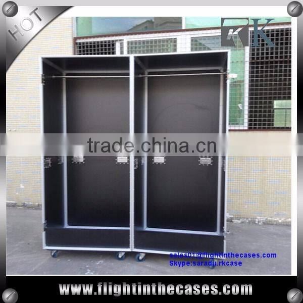Flight Case Wardrobe with Drawers,Mirror,Flexible Panel--1200W x 900D x 1820H