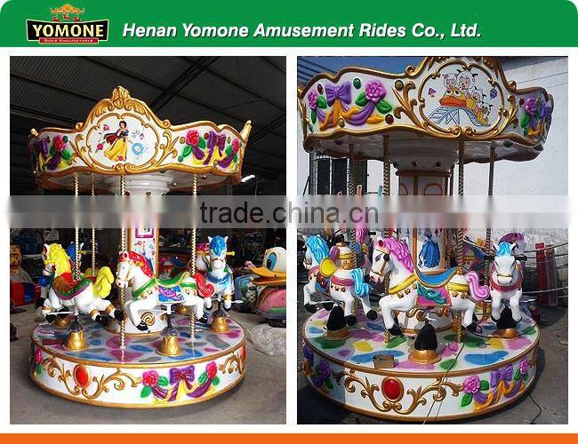 Alibaba china supplier new products amusement carousel ride games kidde swing horse ride playground equipment for sale