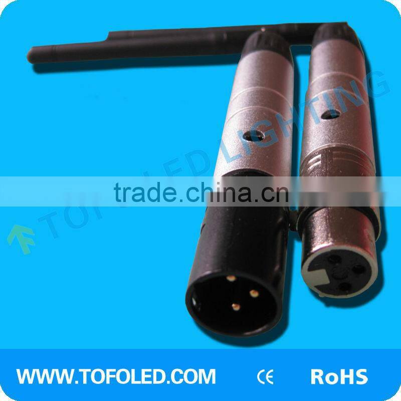 Wireless XLR 2.4G wireless DMX512 receiver&transmitter