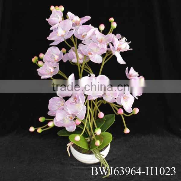 2015 best quality artificial orchid bonsai, wedding decorative orchid for sale