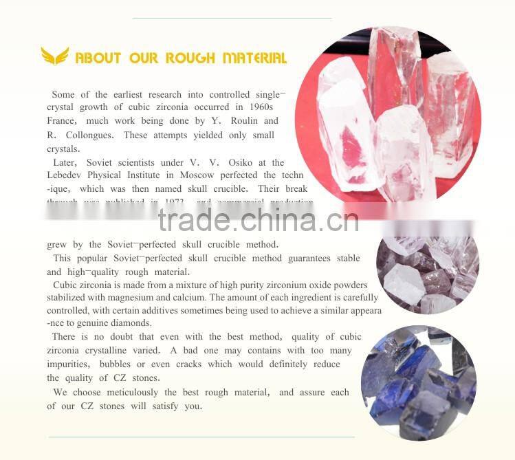 6.5mm AAA Round Cut Facet CZ Cubic Zirconia Jewelry Setting Stones