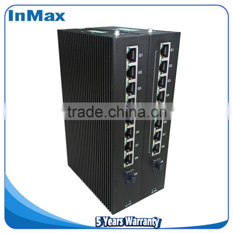 9 Port Gigabit Industrial Ethernet Switch inmax i509A