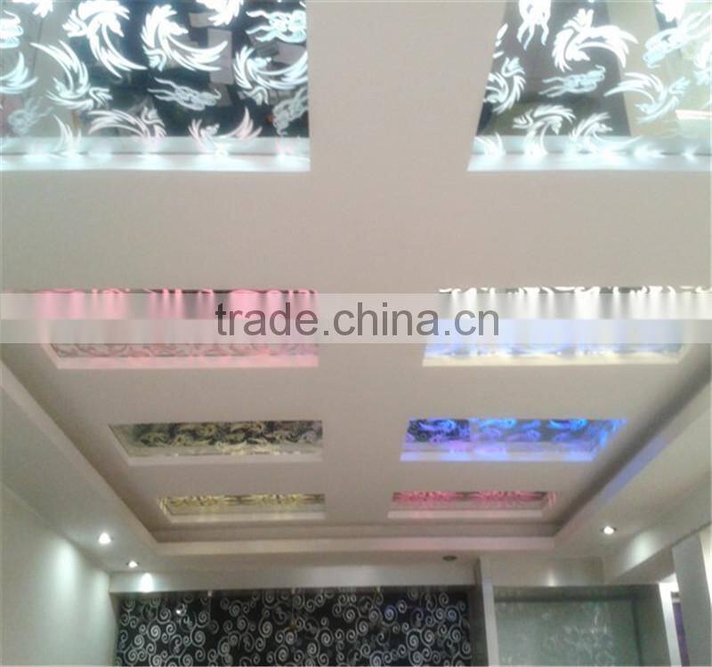 Fashion design tempered glass ceiling,tempered glass ceiling