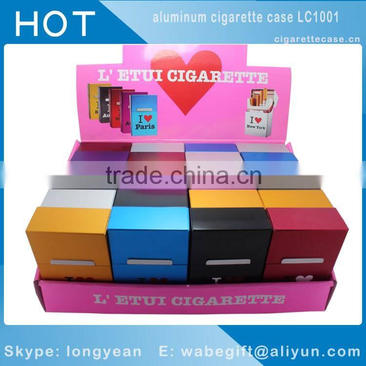 OEM logo Aluminum Metal Cigarette Cigar Box Holder