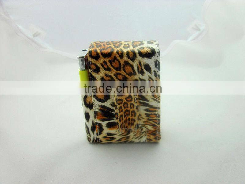 tiger design print pu leather cigarette case cigarette holder leather pouch for cigarette pack