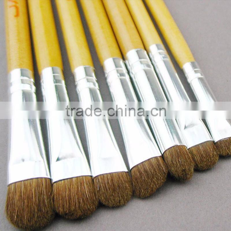 7pcs Natural hair long lasting eye shadow makeup brush for smudge make up
