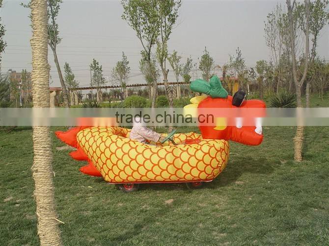 Hot sale outdoor inflatable electric car children battery car