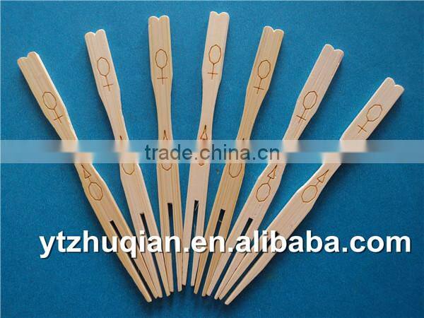 Bamboo fruit fork art and craft