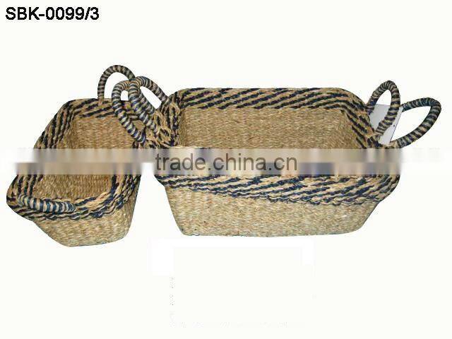 Hot selling sea grass food storage baskets (july@etopvietnam.com)