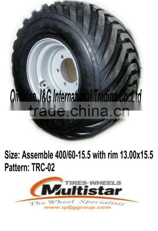 mobile home trailer tires 400/60-15.5 rim13.00x15.5 assembly available HOT SALE CHINA SUPPLIER