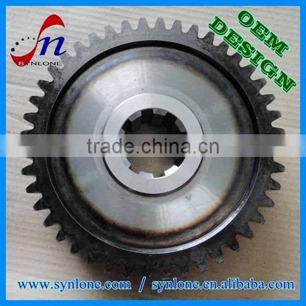 2017 double spur gear, reduction spur gear, large spur gear