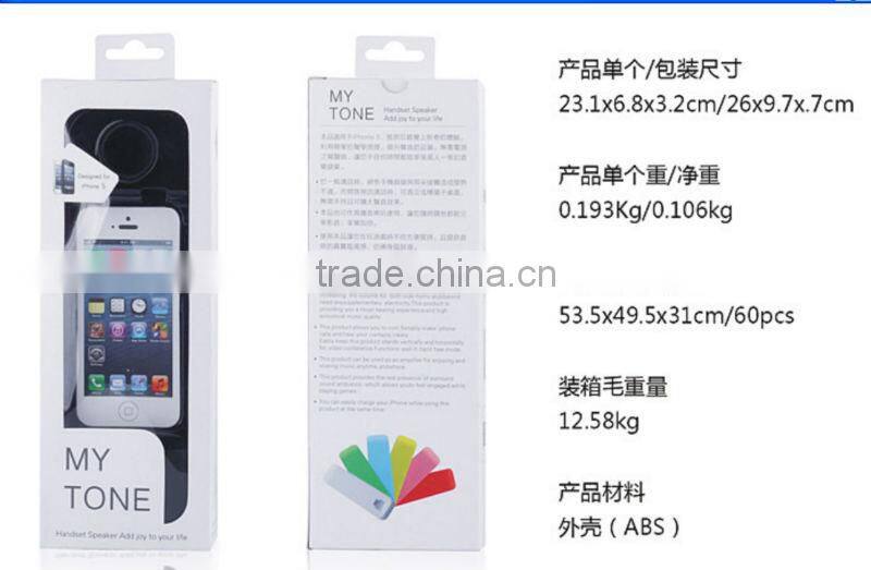 New ABS Colorful Headset loud outdoor Speaker for iPhone 5 blue