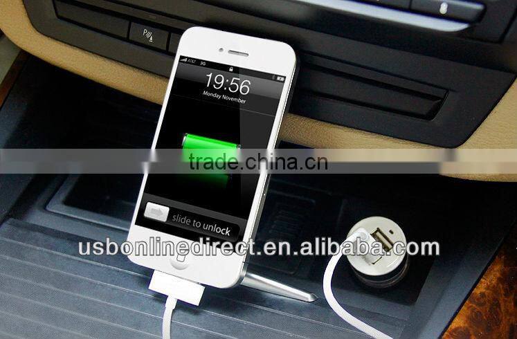 MFi approval Colorful Universal USB Car Charger for iPhone 5 Ipad ,etc