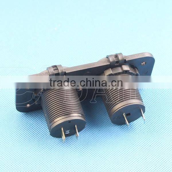 Panel Mounted Micro USB Car Charger 2 Port And Car 12V DC Socket