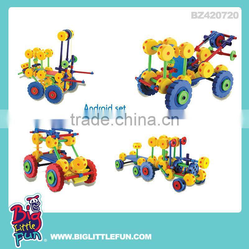 55pcs snow flower toy building block