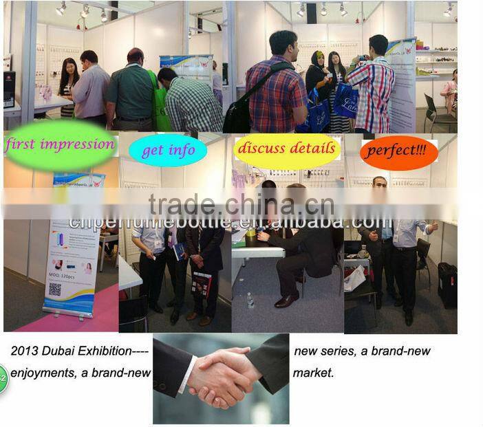 custom made red empty crystal perfume bottle