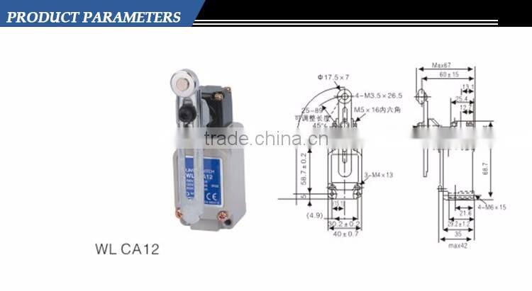 2016 Popular safety electrical waterproof micro limit switch price