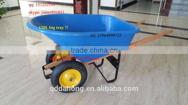 Heavy Duty Construction Plastic Wheelbarrow WH8802
